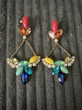 Lulu Frost Multicolor Chandelier Drop Earrings